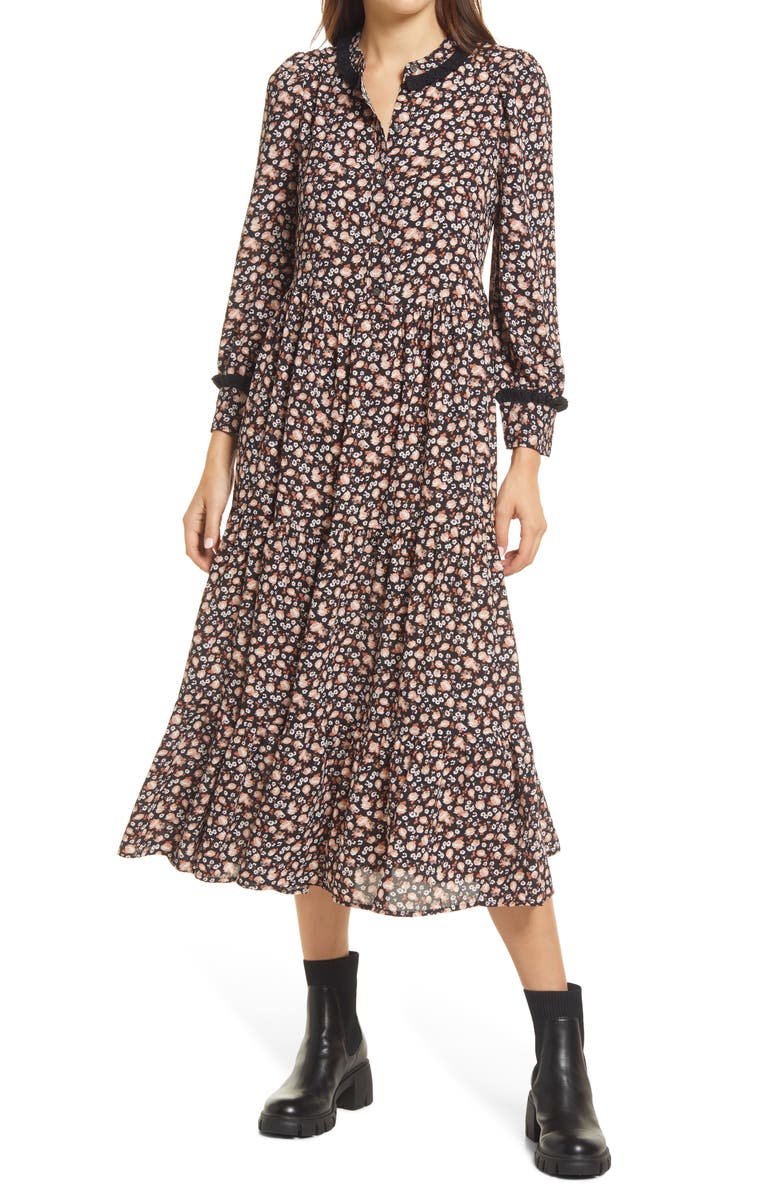 Levi's<sup>®</sup> Levi's <sup>®</sup> Farah Floral Midi Dress, Main, color, 