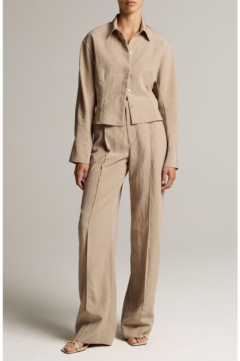 Blouson Crop Jacket, Alternate, color, DRIED BLOSSOM