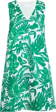 SUGARLIPS Tropical Print Cotton Shift Dress