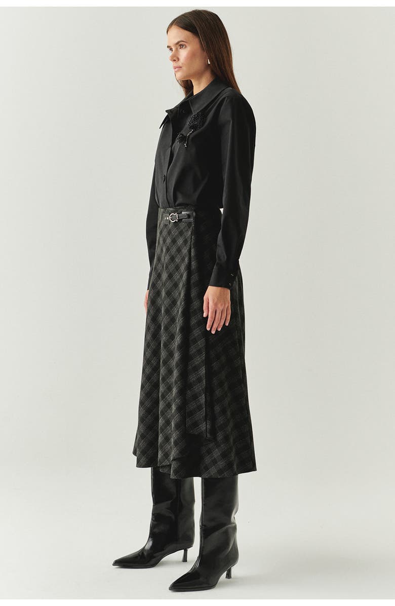 Exquise Scarlette A Line Skirt, Alternate, color, Anthracite