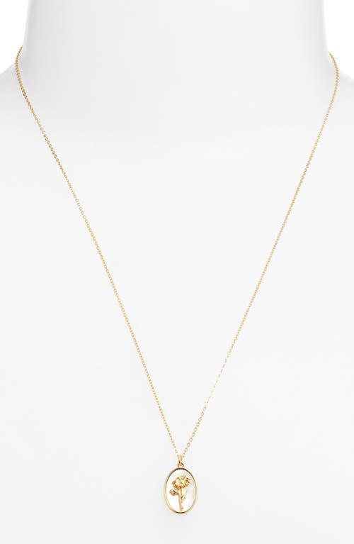Set & Stones Katrina Birth Flower Pendant Necklace