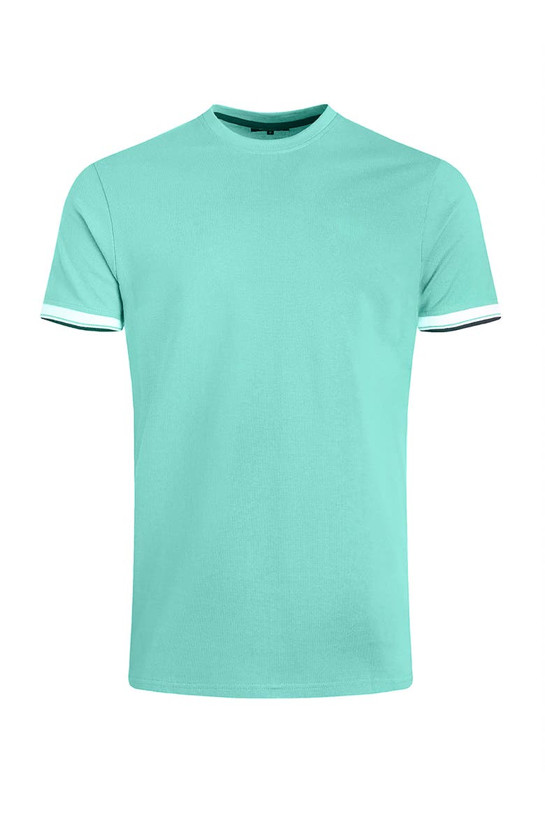 Danville Pique T-Shirt, Alternate, color, Aqua Marine
