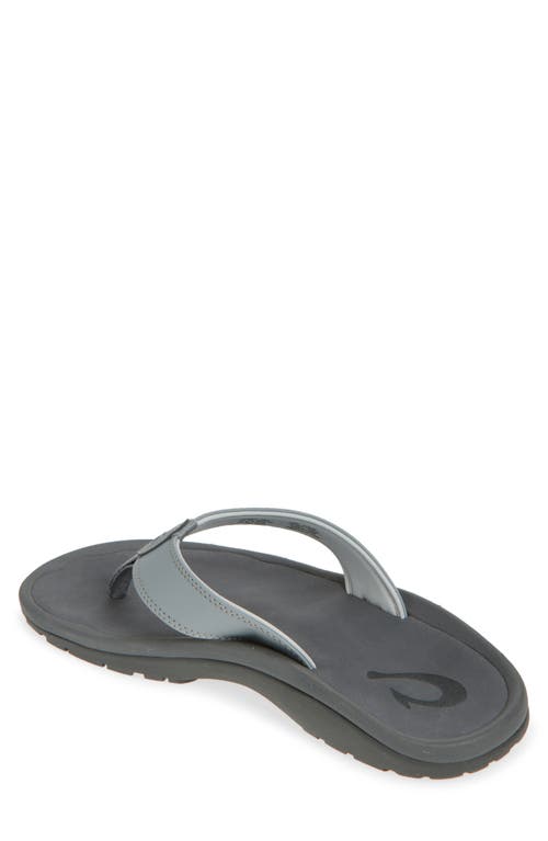 Olukai Ohana Flip Flop In Gray