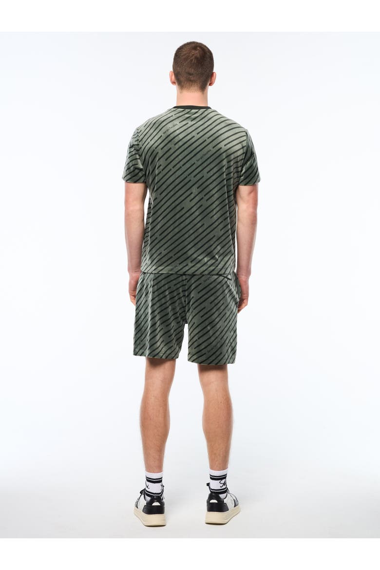 Obliquo Velour T-Shirt, Alternate, color, AGAVE GREEN