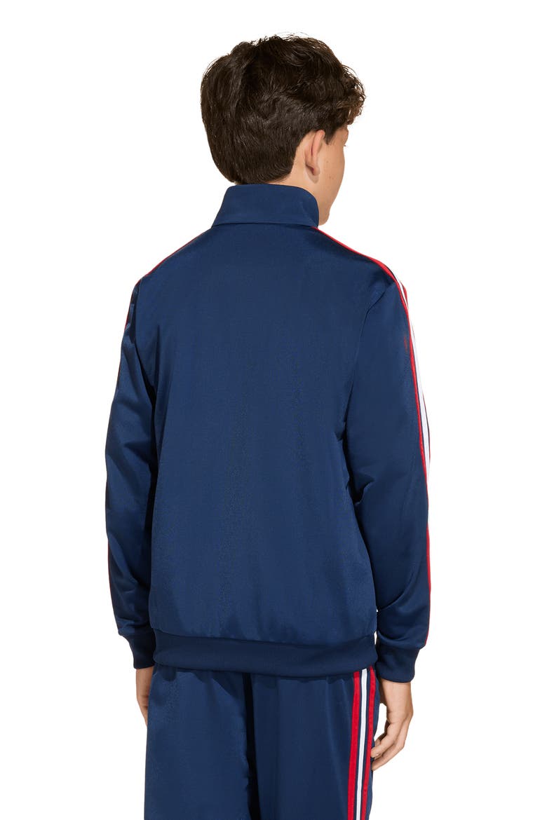 Kids' Firebird Recycled Polyester Track Jacket, Alternate, color, NIGHT INDIGO/DARK FOOTBALL GOLD