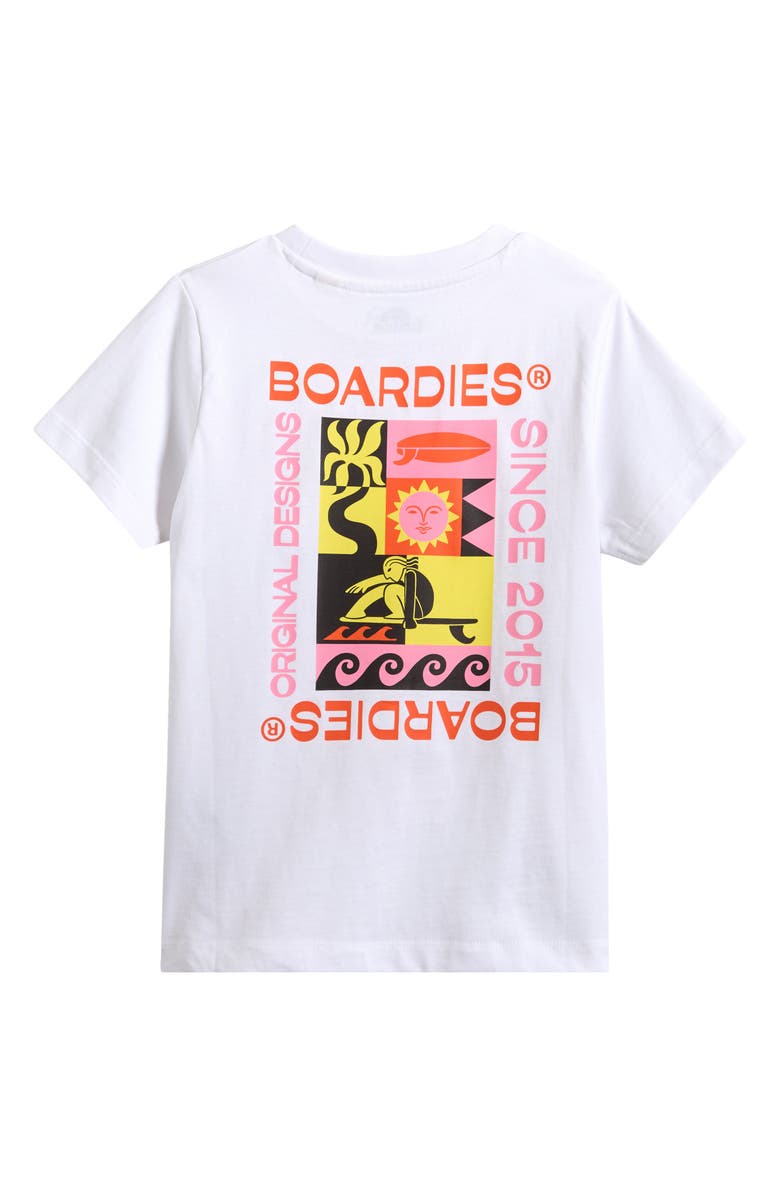 Boardies Kids' Water Gate Cotton Graphic T-Shirt, Alternate, color, White