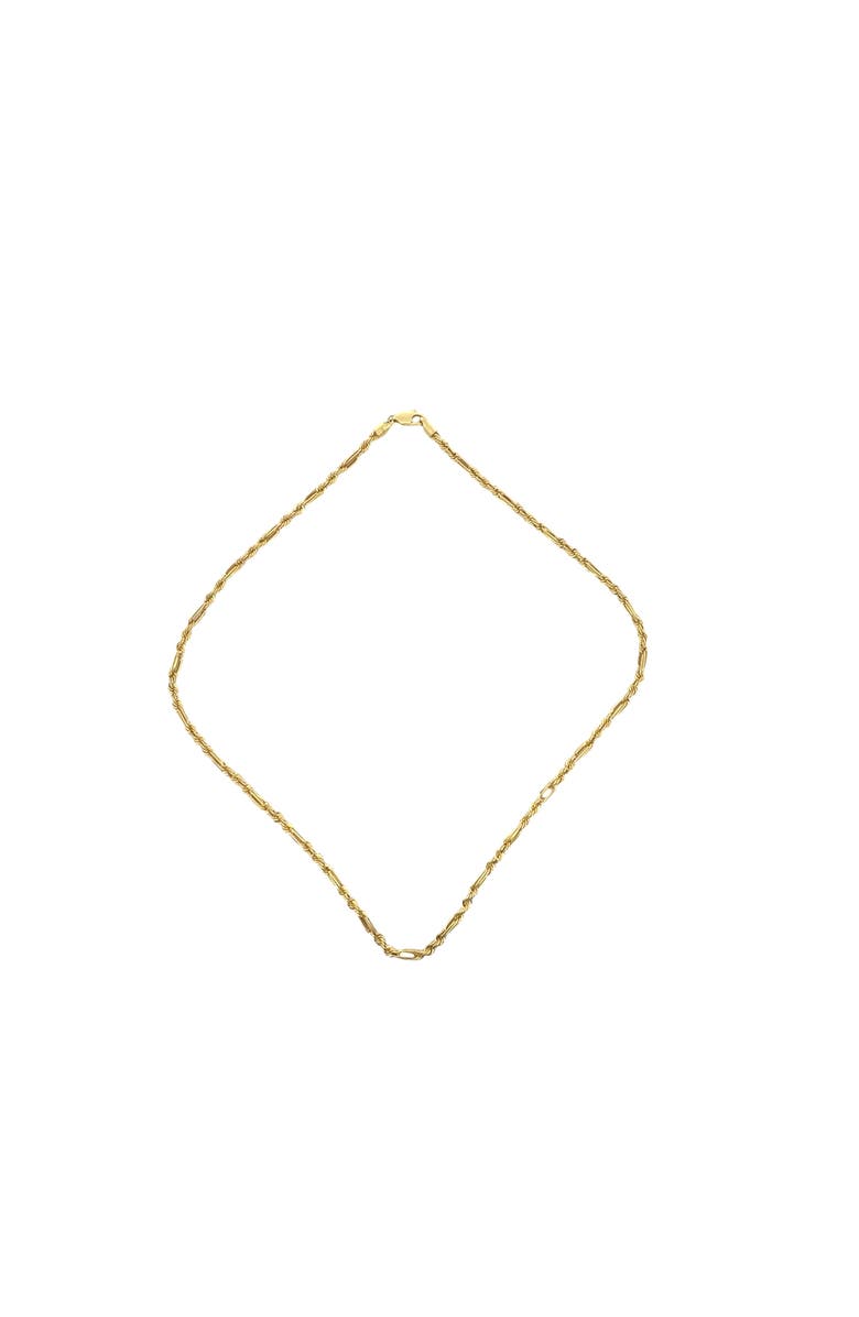 Ancona Jewelry 14K Figaro Rope Link 4mm 20in 8g Chain Necklace, Main, color, Yellow Gold