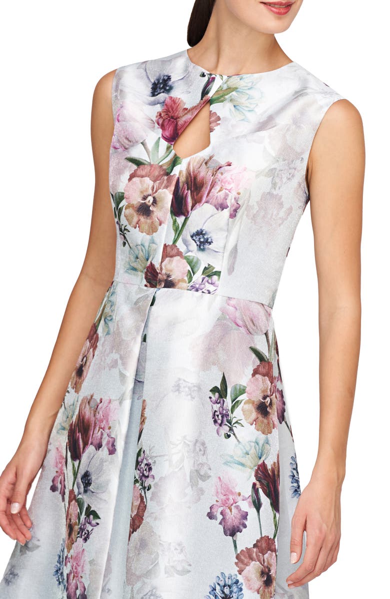 Kay Unger Rue Fit & Flare Midi Dress, Alternate, color, 