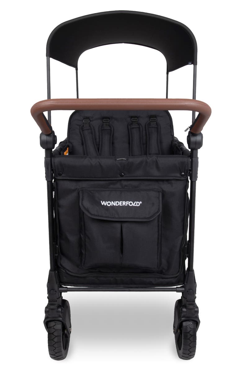 WonderFold W6 Luxe Pro 6-Passenger Multifunctional Stroller Wagon, Alternate, color, Black