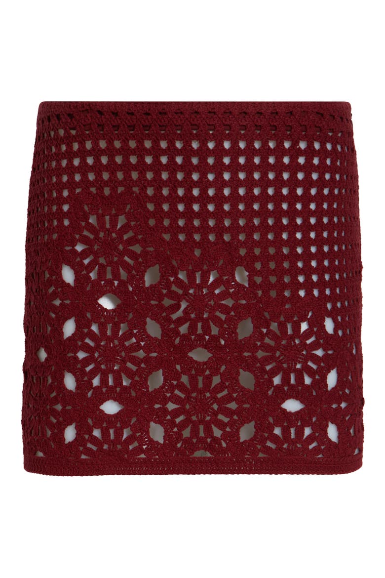 The Postcard Skirt, Alternate, color, GARNET