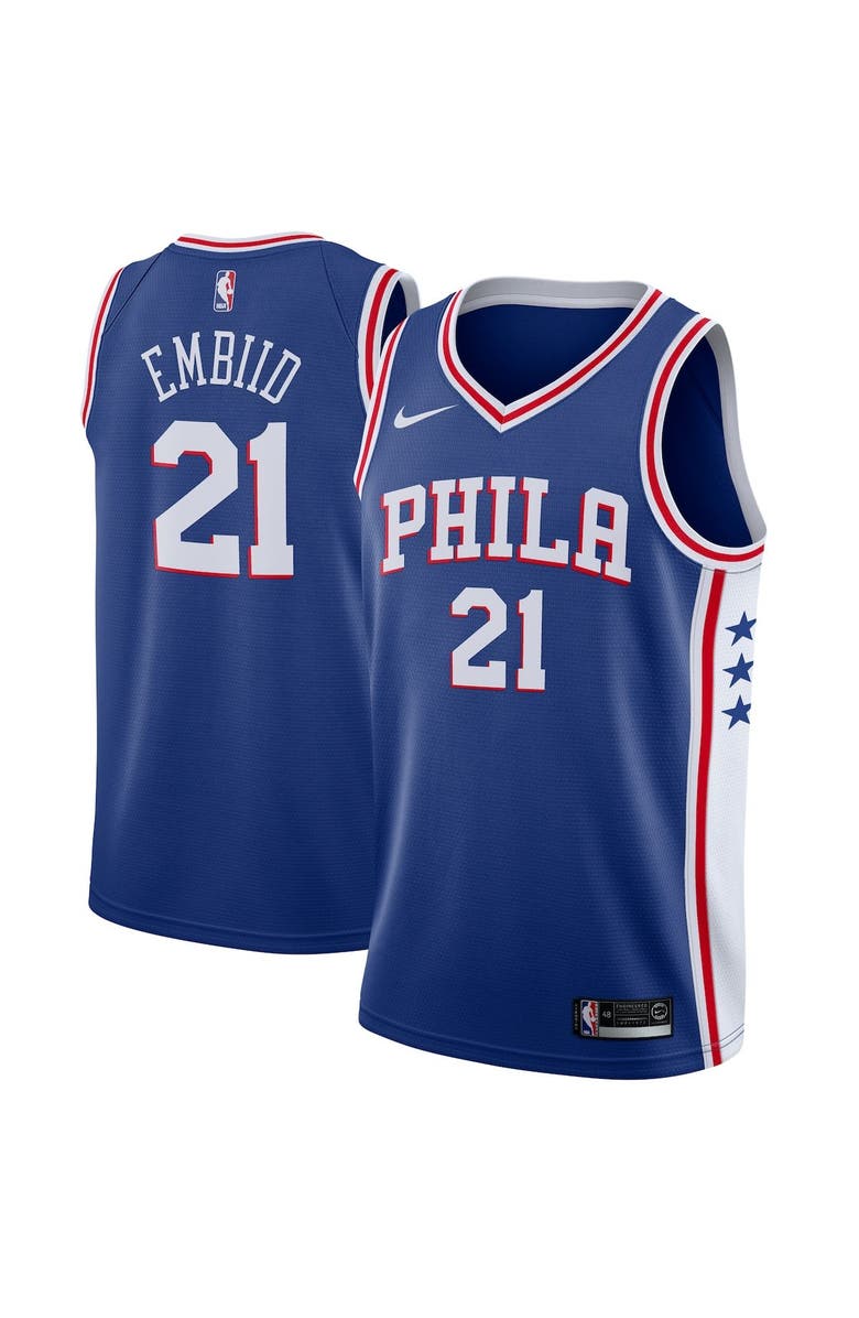 Nike Men's Nike Joel Embiid Royal Philadelphia 76ers Swingman Jersey - Icon Edition, Main, color, Royal