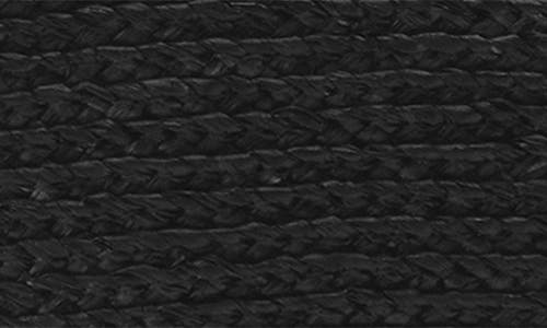 Helen Kaminski Mini Bisou Raffia Basket Tote In Charcoal/black
