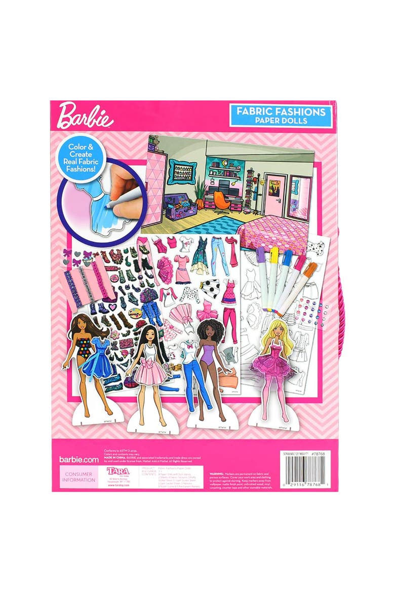 Fabric Fashions Paper Dolls,  Design Playset, 4 Dolls & Stands, Kids 3+, Alternate, color, Multicolored