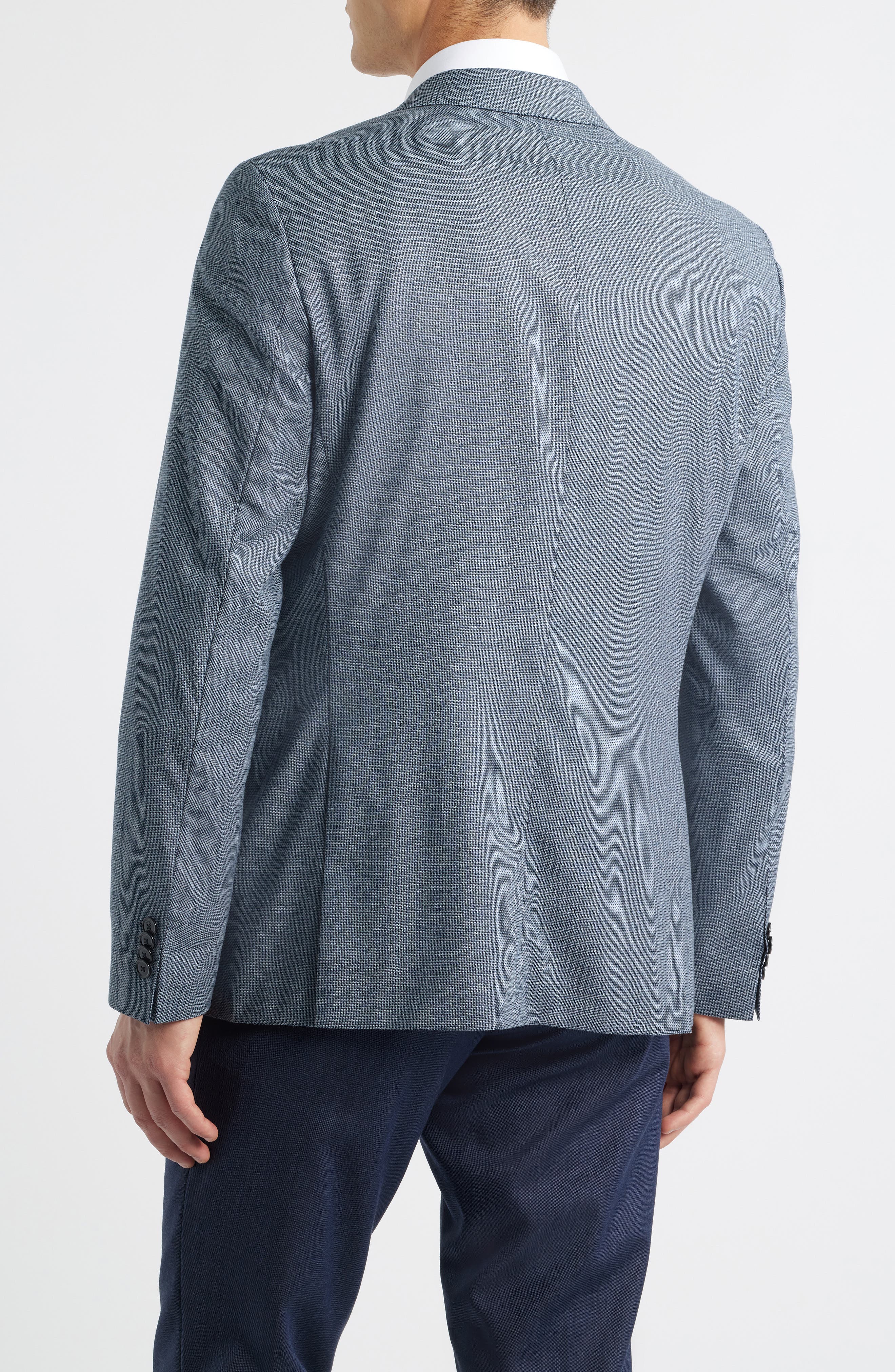 Hutson Slim Fit Textured Stretch Wool Blend Sport Coat - image 2