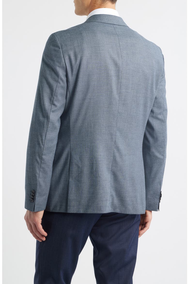 Hutson Slim Fit Textured Stretch Wool Blend Sport Coat, Alternate, color, DARK BLUE