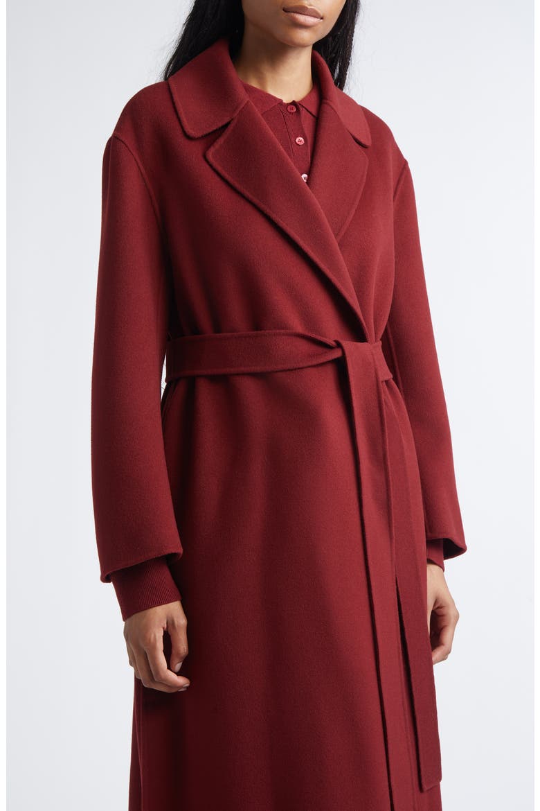 Luna Virgin Wool Wrap Coat, Alternate, color, RASPBERRY