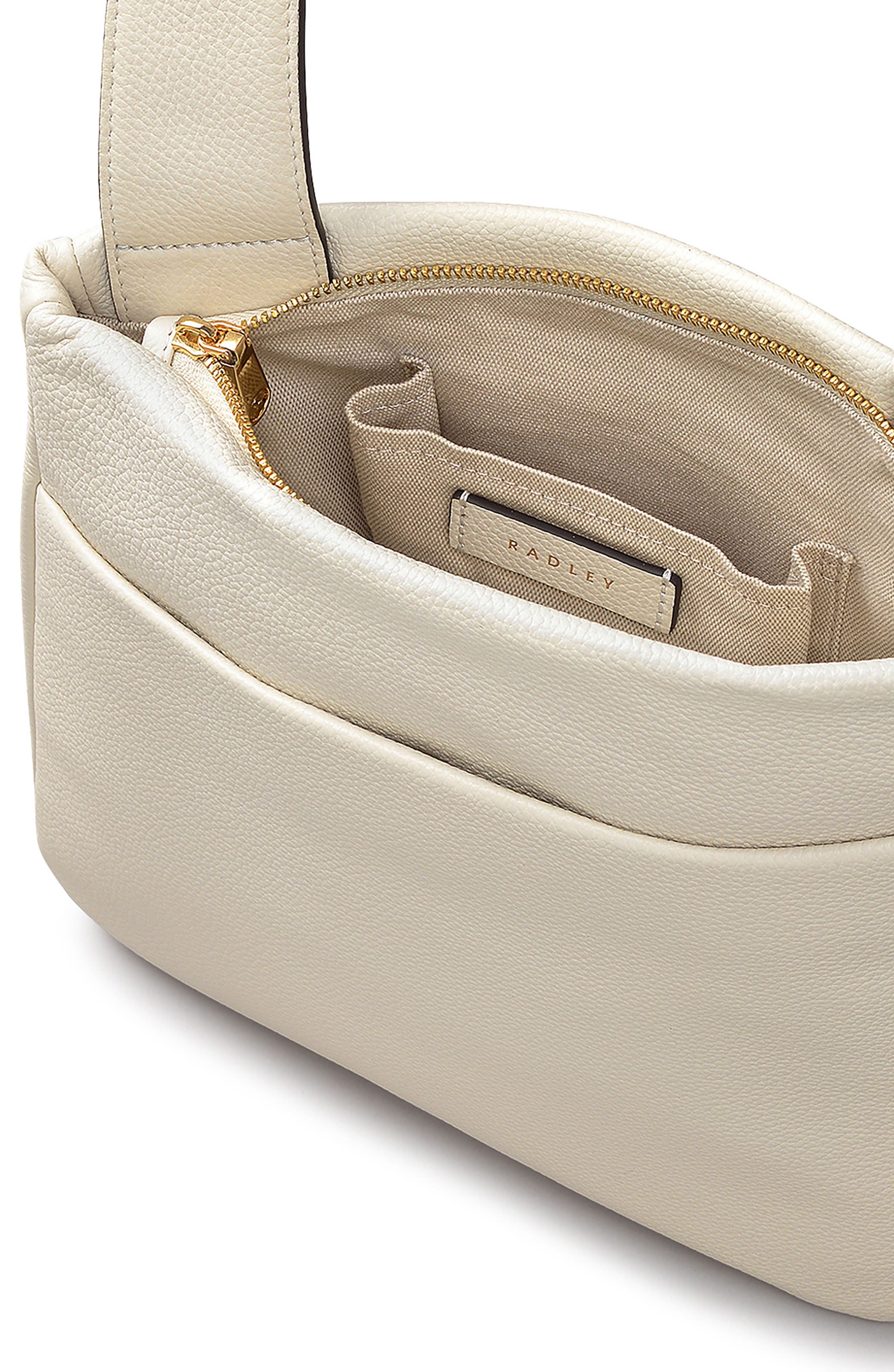 Radley Alpha Road Medium Leather Crossbody Bag, Alternate, color, Chalk