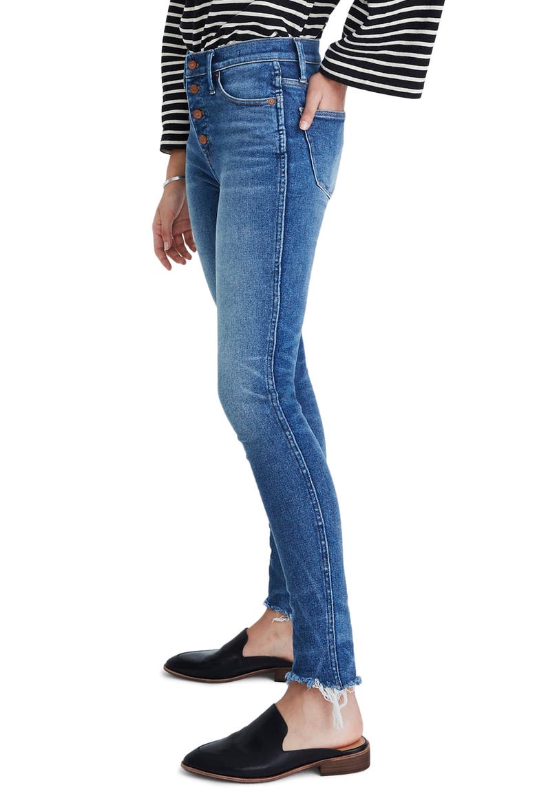 10-Inch High Waist Skinny Jeans, Alternate, color, CORDOVA