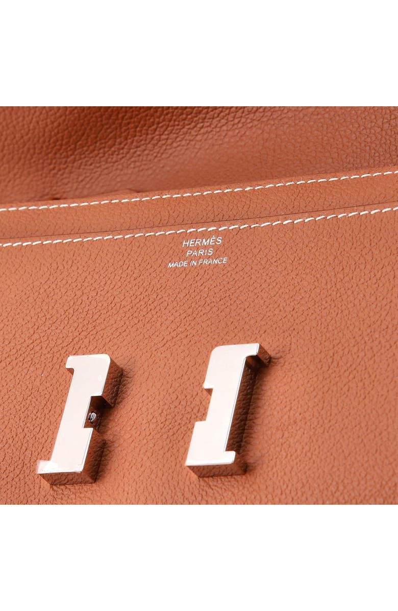 Pre-Owned Hermes Constance To Go Wallet Evercolor, Alternate, color, Gold
