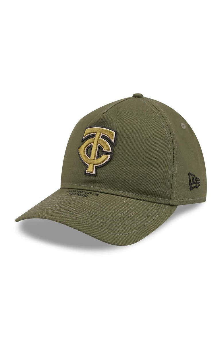 New Era Men's New Era Olive Minnesota Twins 2026 Armed Forces Day 9TWENTY Adjustable Hat, Alternate, color, Olive