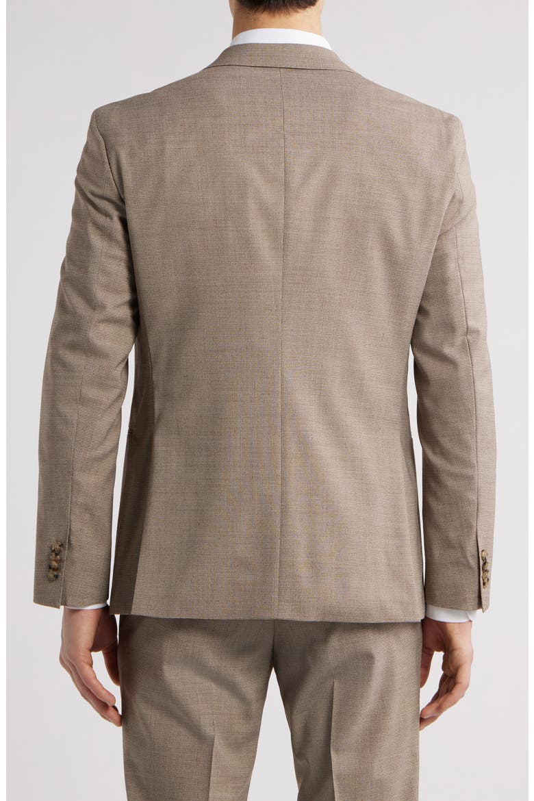 Huge Slim Fit Houndstooth Microcheck Sport Coat, Alternate, color, LIGHT BEIGE