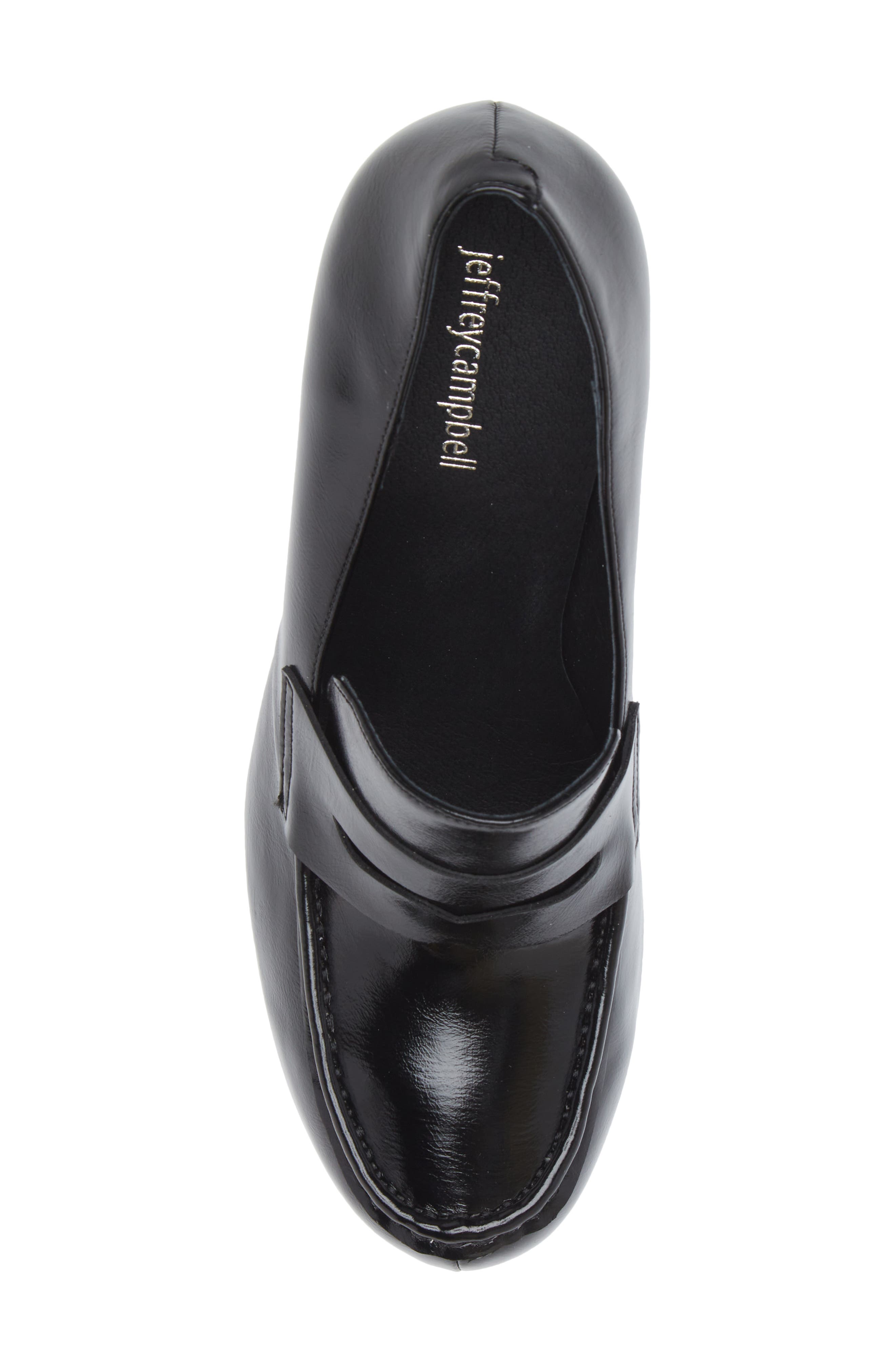 Jeffrey Campbell Long Last Platform Penny Loafer Pump, Alternate, color, 