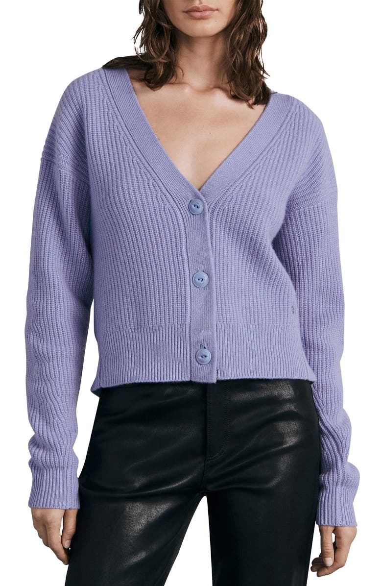 rag & bone Pierce V-Neck Cashmere Cardigan, Main, color, 