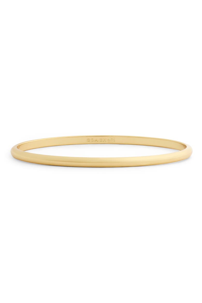 Repeating C Set of 2 Bangle Bracelets, Alternate, color, SHINY GOLD