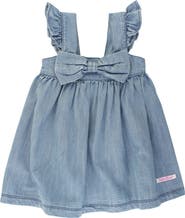 RuffleButts Flutter Sleeve Bow Dress