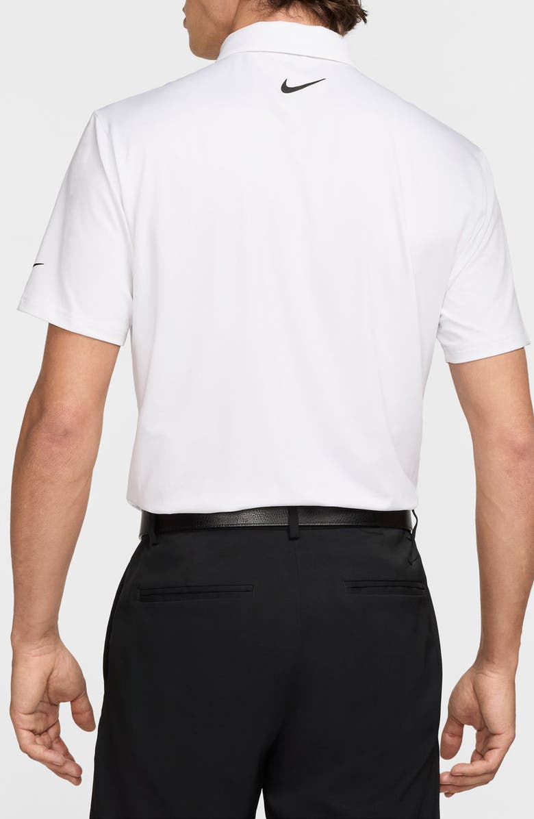 Nike Golf Dri-FIT Solid Golf Polo, Alternate, color, White/ Black