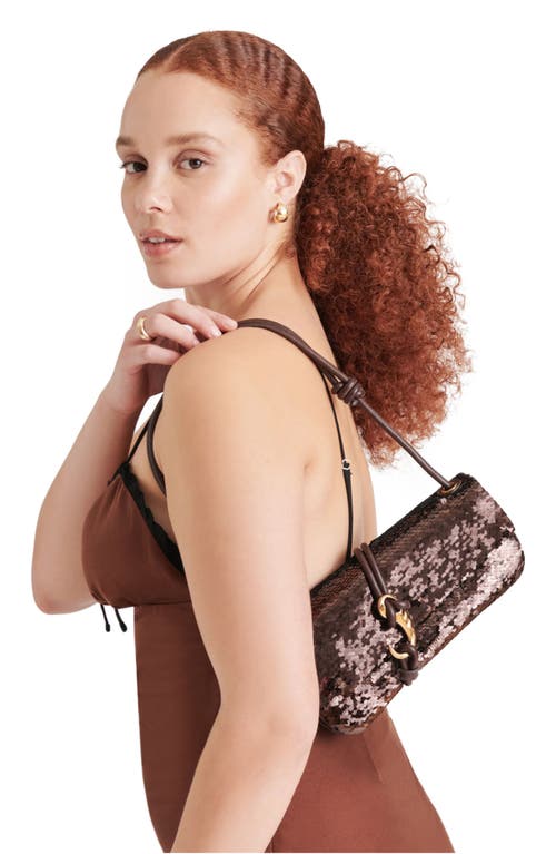 Dolce Vita Alice Shoulder Bag Brown Sequin Stella In Brown