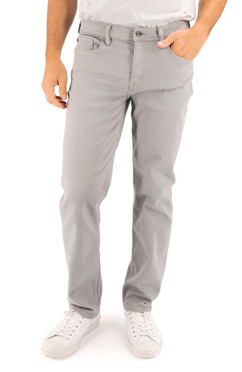 Slim Straight Leg Jeans (Metal)