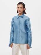Alas Silk-Wool Blend Fitted Shirt