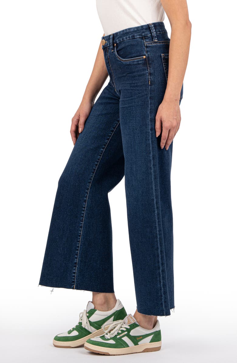 KUT from the Kloth Meg Raw Hem High Waist Ankle Wide Leg Jeans, Alternate, color,