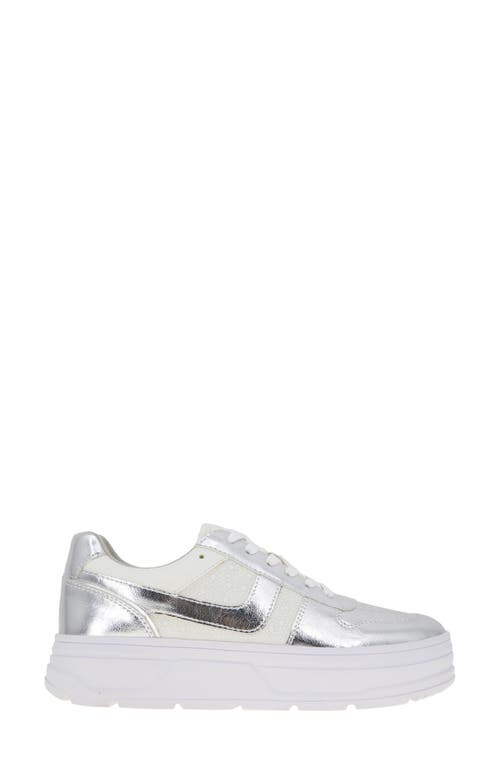 Bcbg Katina Platform Sneaker In Silver