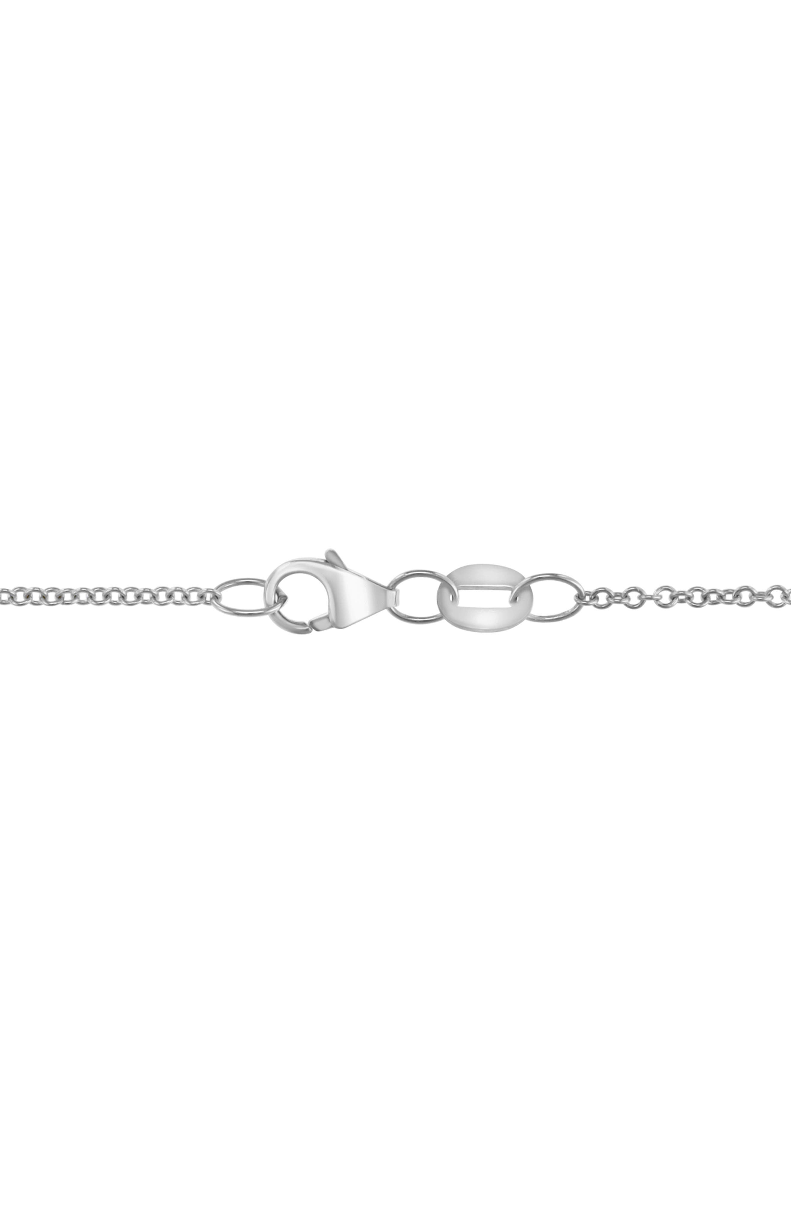 EFFY 14K White Gold London Blue Topaz & White Sapphire Pendant Necklace ...