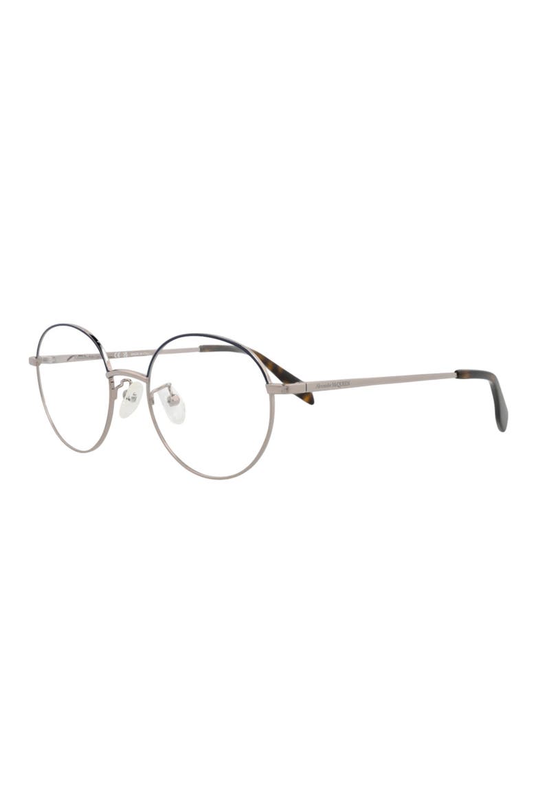 53mm Cat Eye Optical Glasses, Alternate, color, RUTHENIUM TRANSPARENT