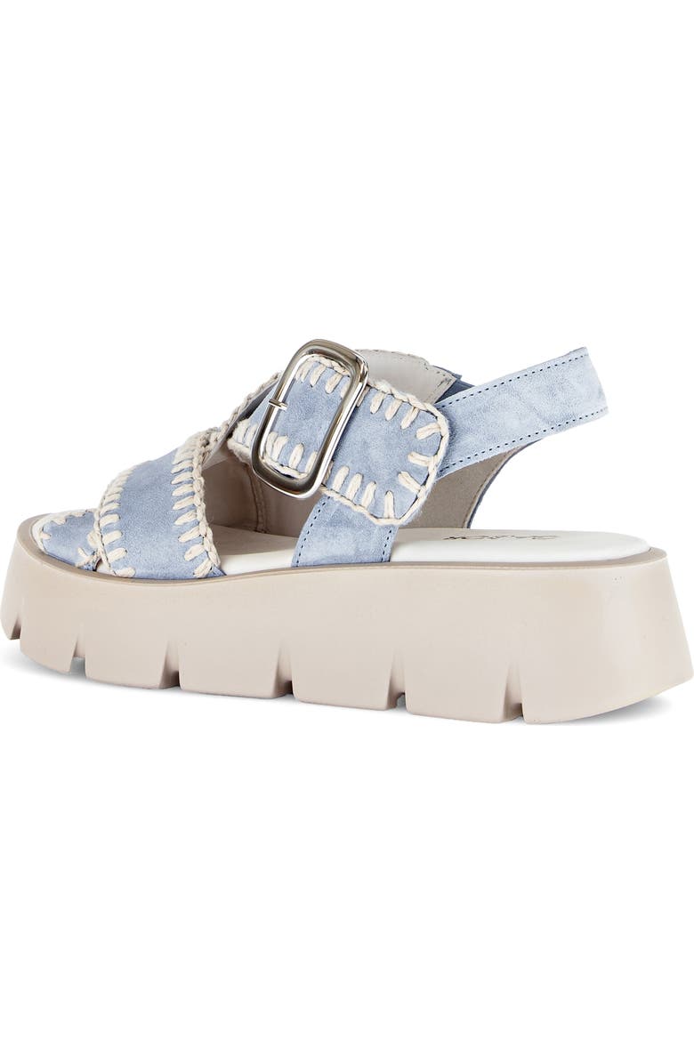 Gabor Ankle Strap Platform Sandal, Alternate, color, Sky