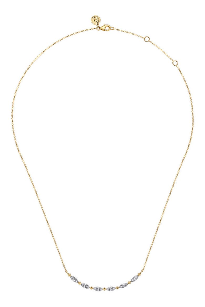 Bujukan Curved Bar Pendant Necklace, Alternate, color, GOLD