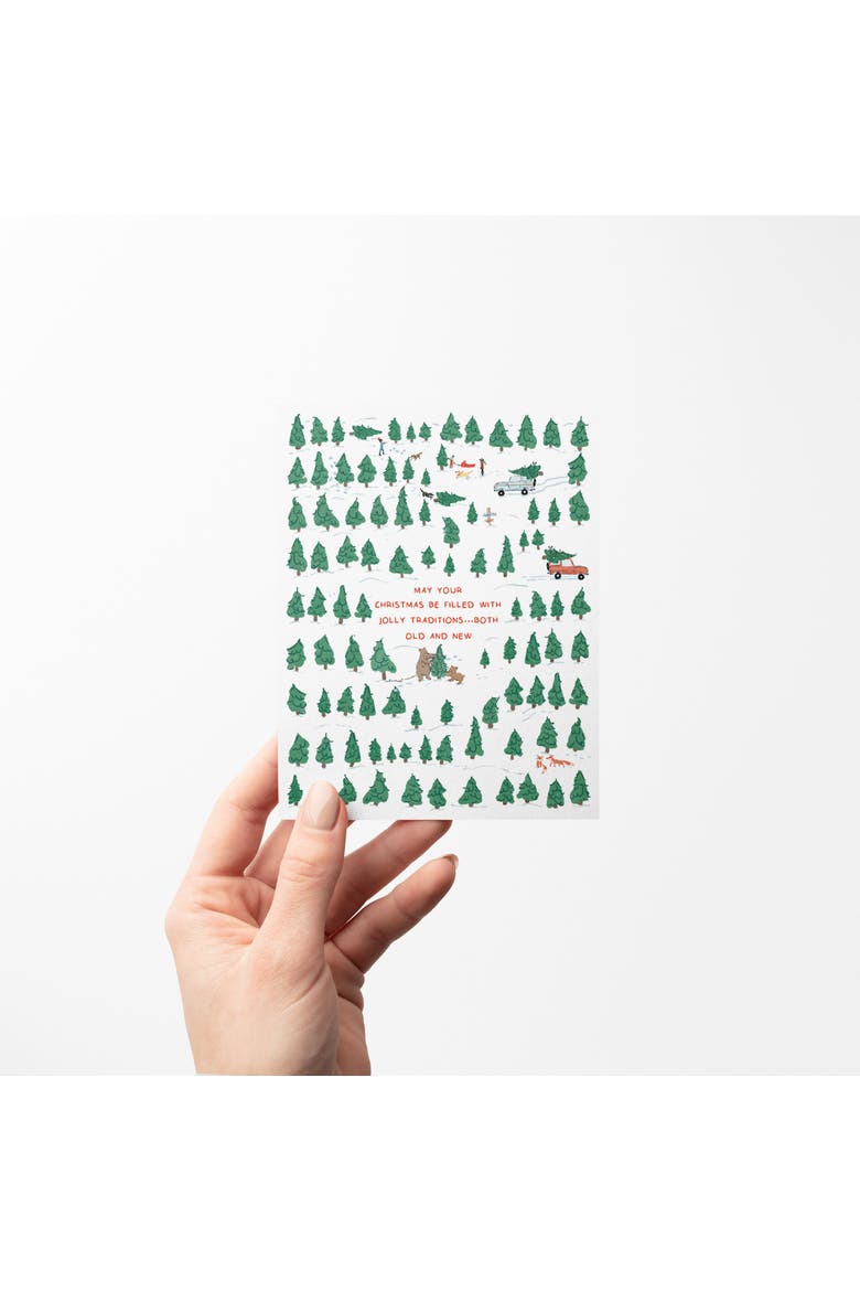 Holiday Winter Card Pack (3ct) Jolly Traditions, Alternate, color, Multi-Pack