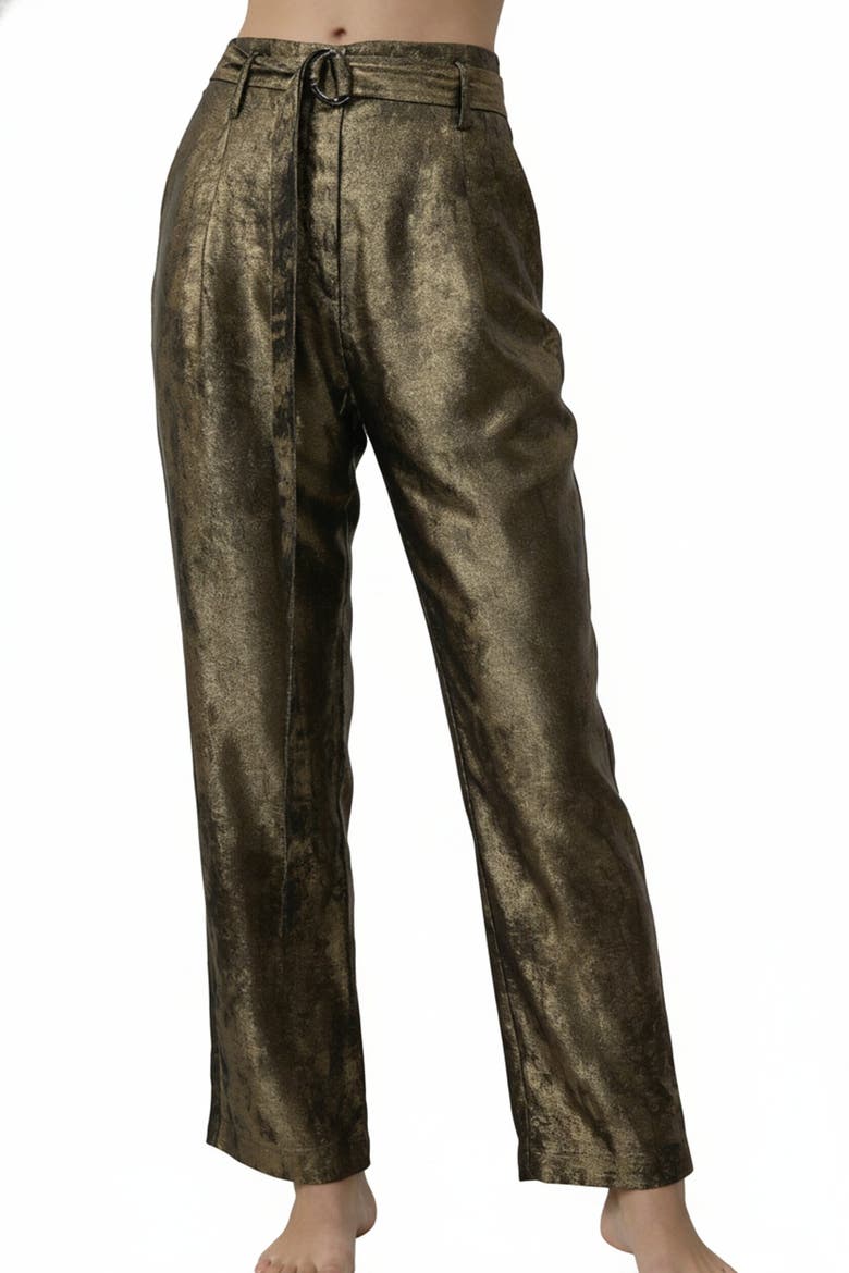 High Waisted Pant, Main, color, Burnt Gold
