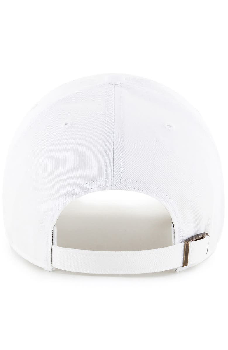 '47 Men's '47 White NHL Hockey Fights Cancer 25th Anniversary Cleanup Adjustable Hat, Alternate, color, 