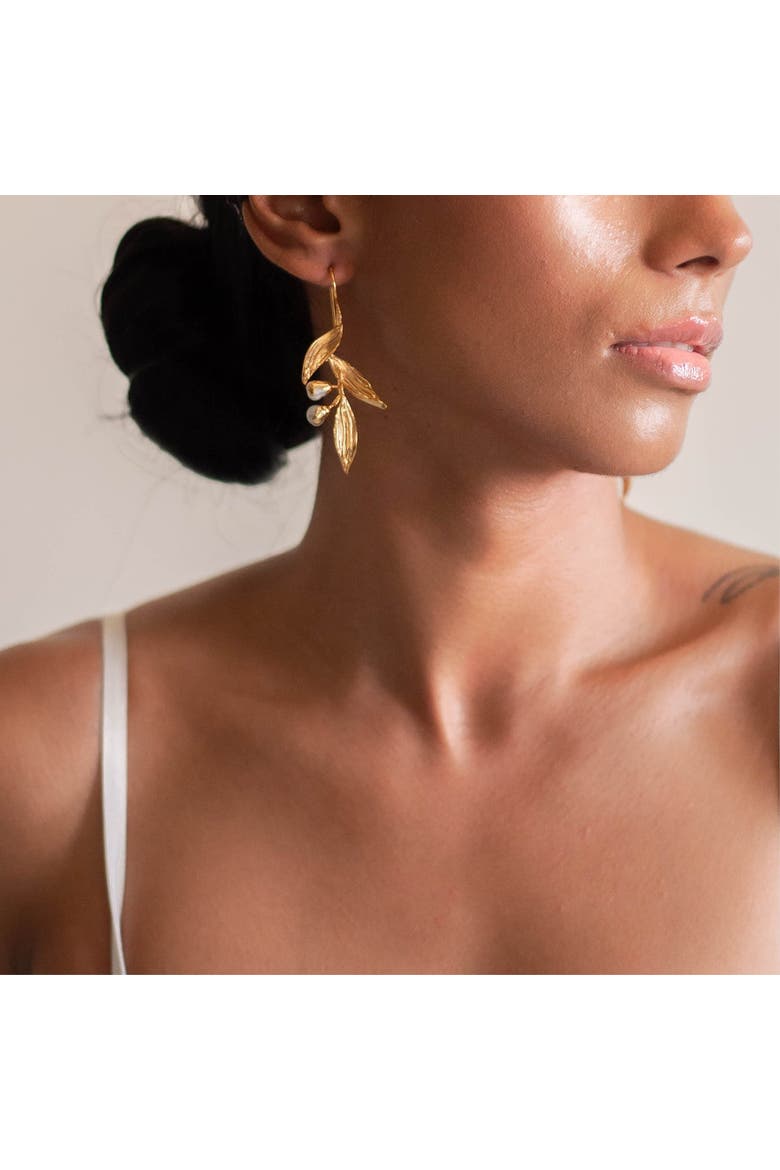 HAYA EARRINGS, Alternate, color, Gold Plated