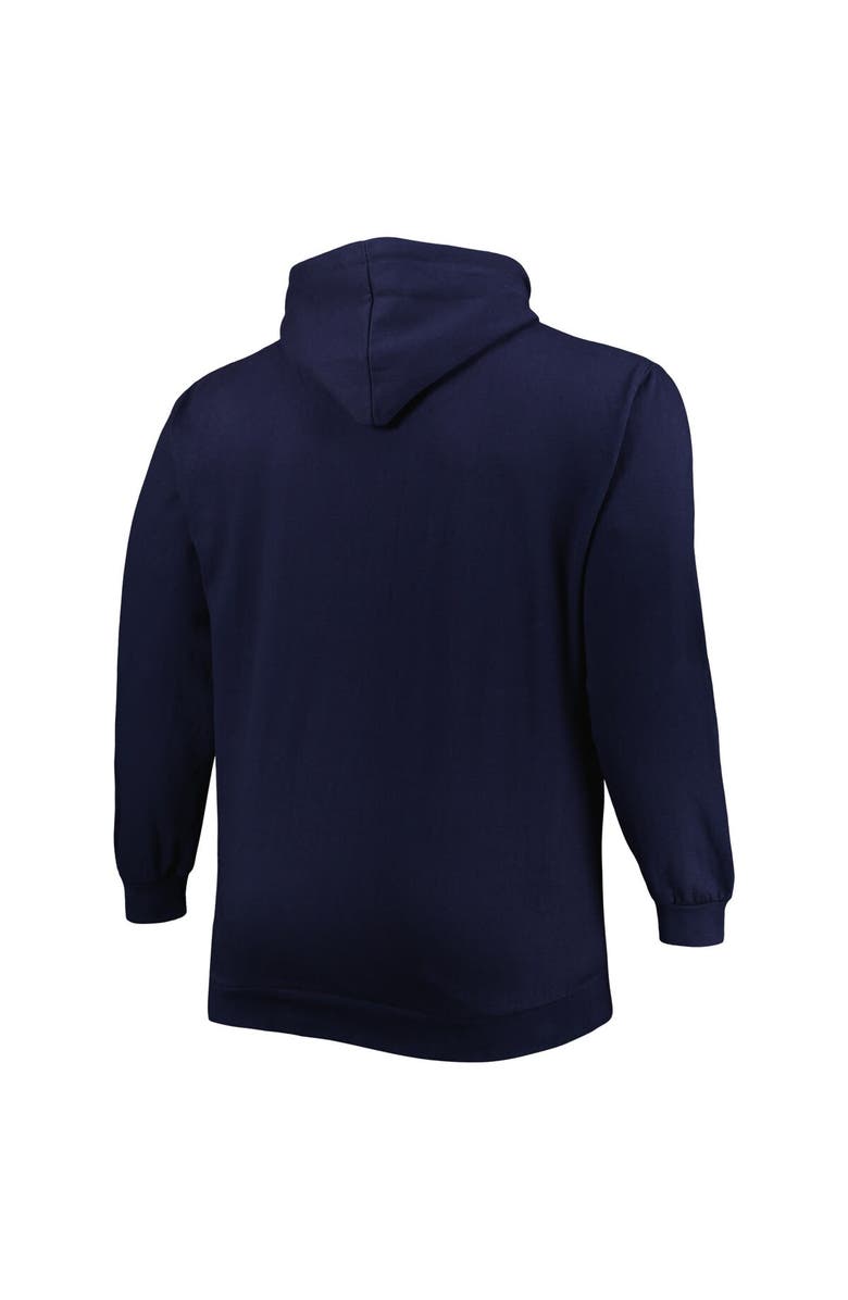 PROFILE Men's Navy Denver Nuggets Big & Tall Heart & Soul Pullover Hoodie, Alternate, color, Navy