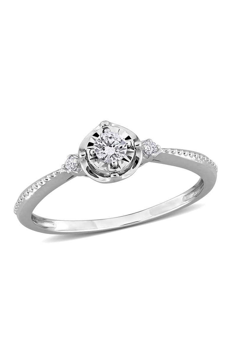 Julianna B. Lab-Grown Diamond 3-Stone Engagement Ring 18k, Main, color,