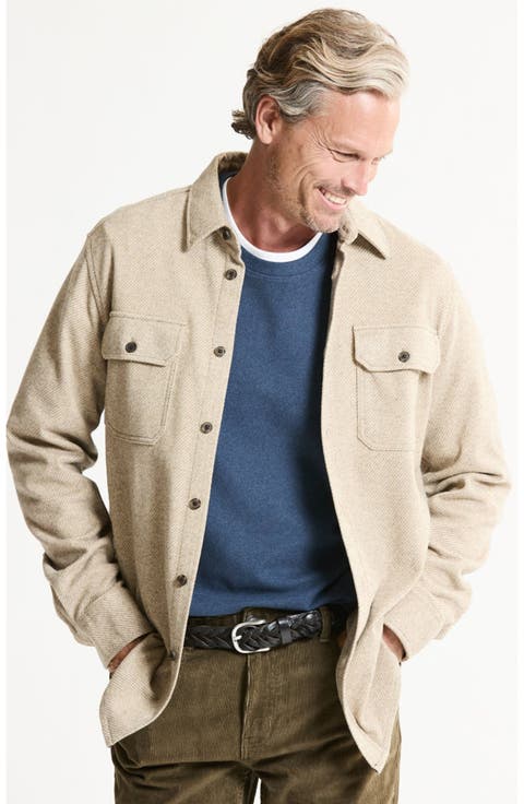 Stretch Twill Utility Overshirt