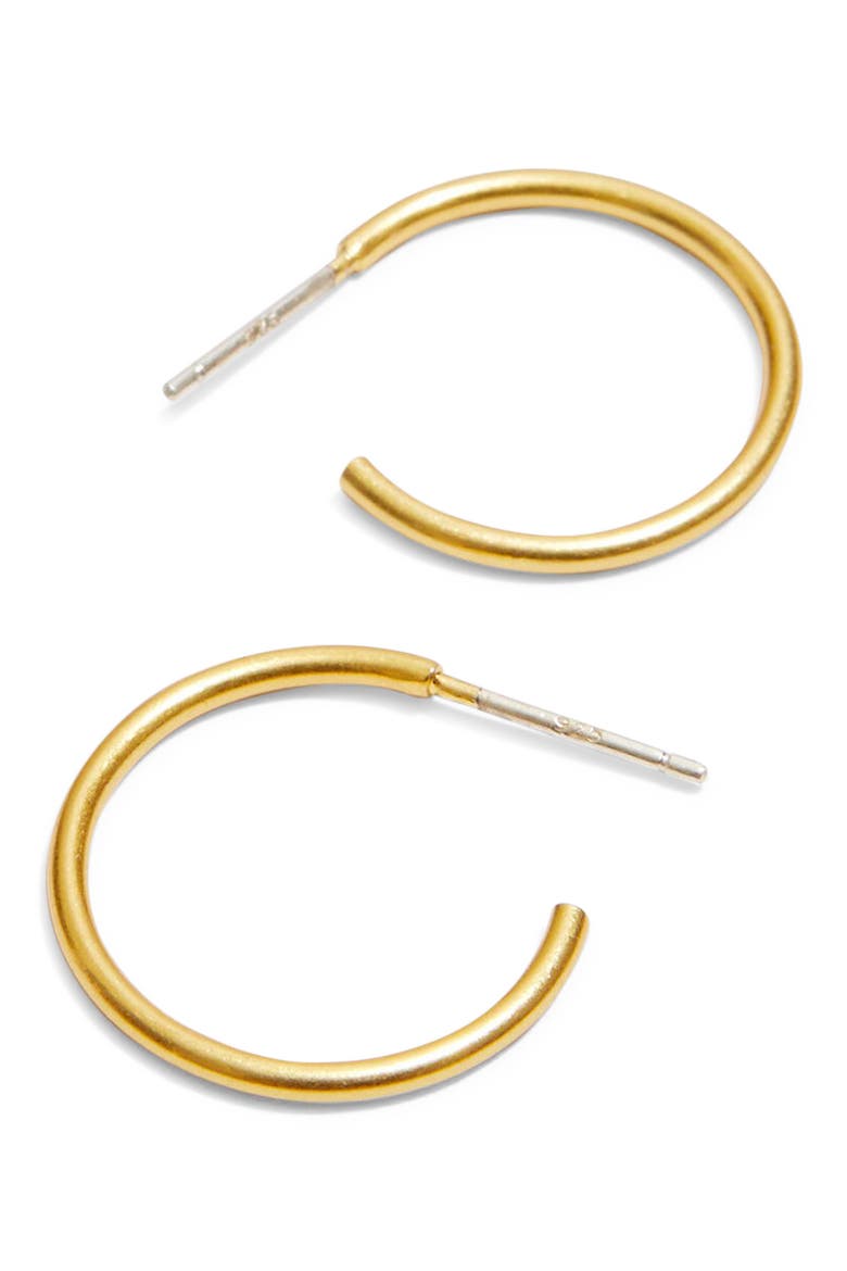 Small Hoop Earrings, Main, color, VINTAGE GOLD