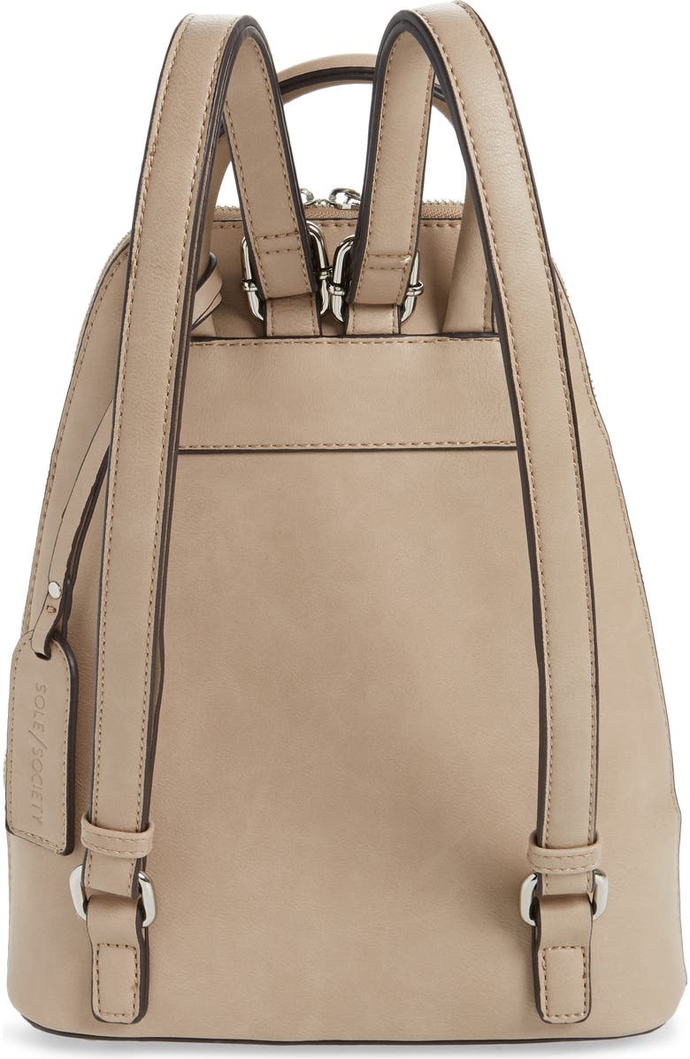 Sole Society Aushan Faux Leather Backpack, Alternate, color,