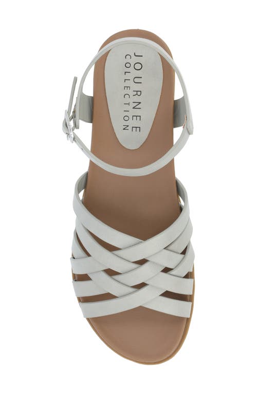 Journee Collection Kimmie Ankle Strap Sandal In Grey
