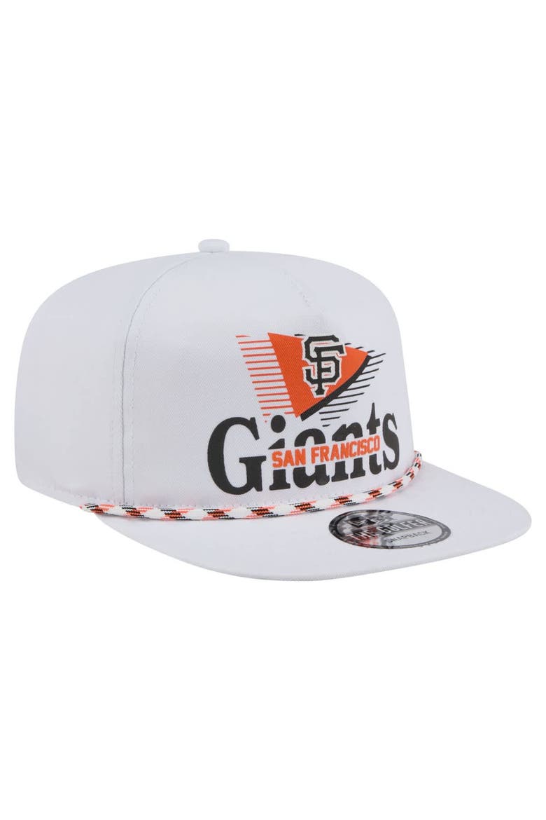 Men's New Era  White San Francisco Giants Collide Golfer Snapback Hat, Alternate, color, White